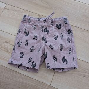 Toddler Cactus Print Shorts - Purple
